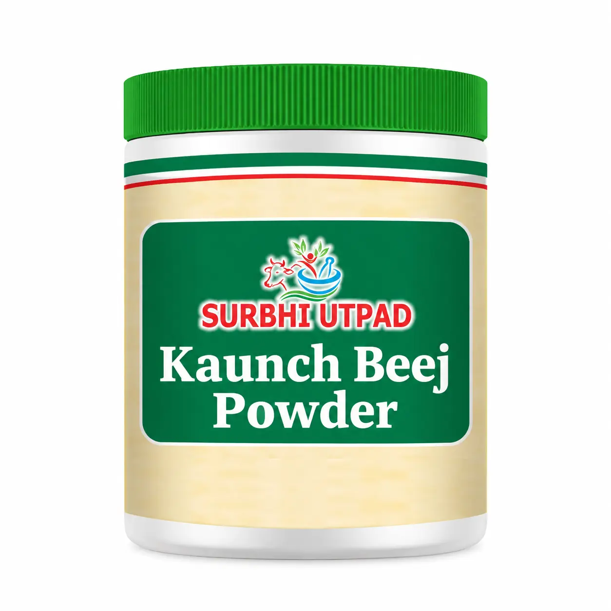 Kaunch-beej-powder Kaunch Beej Powder - Ayurvedic Mucuna pruriens powder jar by Surbhi Utpad