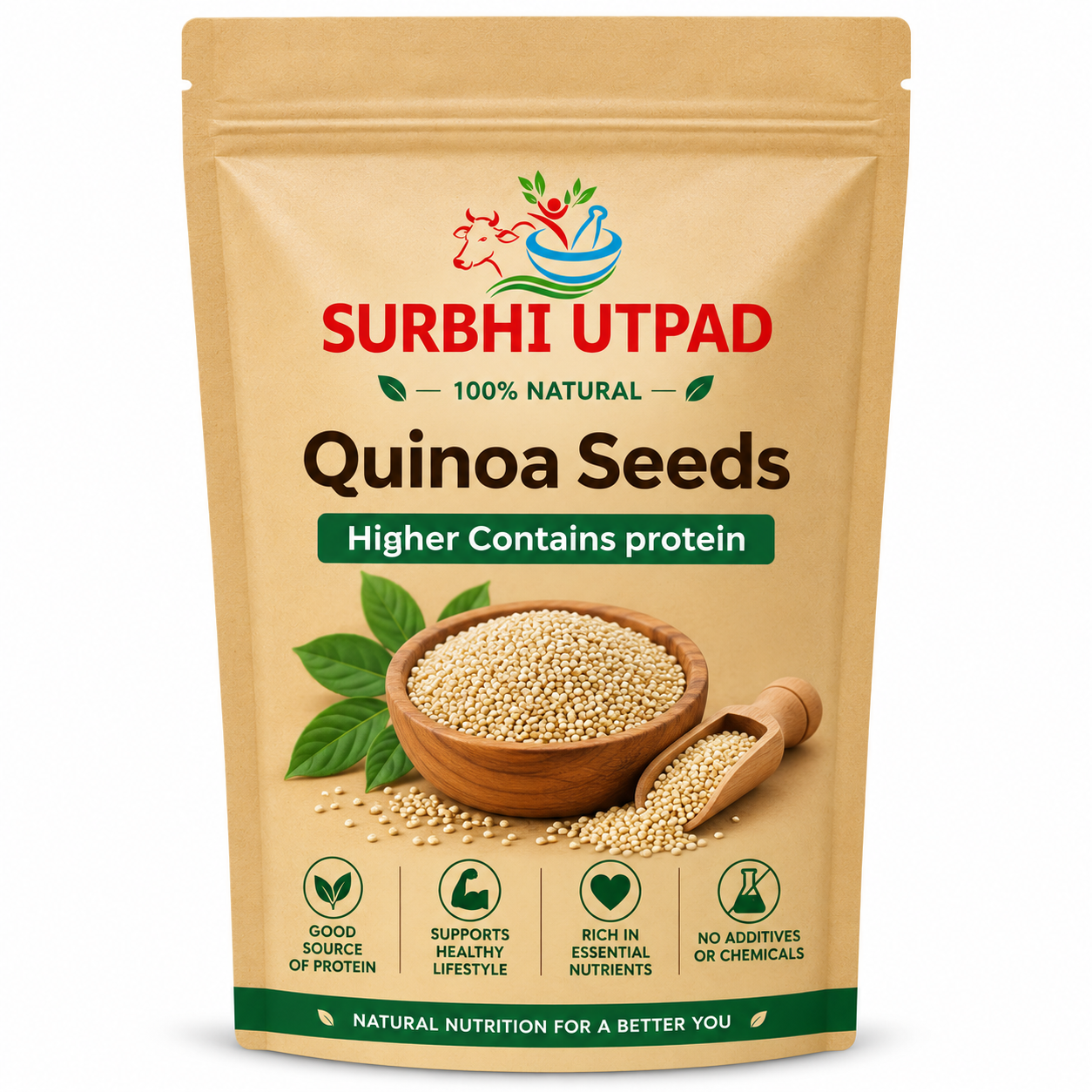 White-Quinoa-Seeds White Quinoa Seeds - 100% natural high protein superfood pouch by Surbhi Utpad