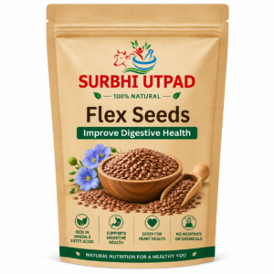 Flax Seeds - 100% natural Omega-3 rich superfood pouch by Surbhi Utpad